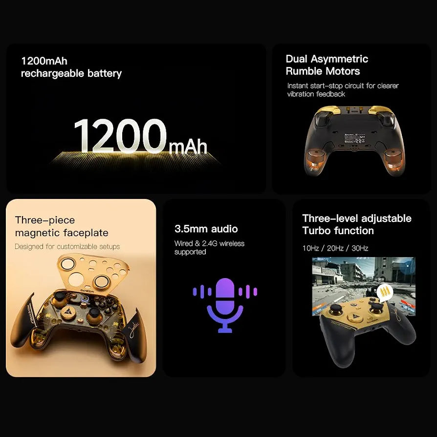 GameSir G7 Pro 8K PC Champion Edition Wired Gaming Controller – 8000Hz Polling Rate, TMR Sticks & Hall Effect Triggers