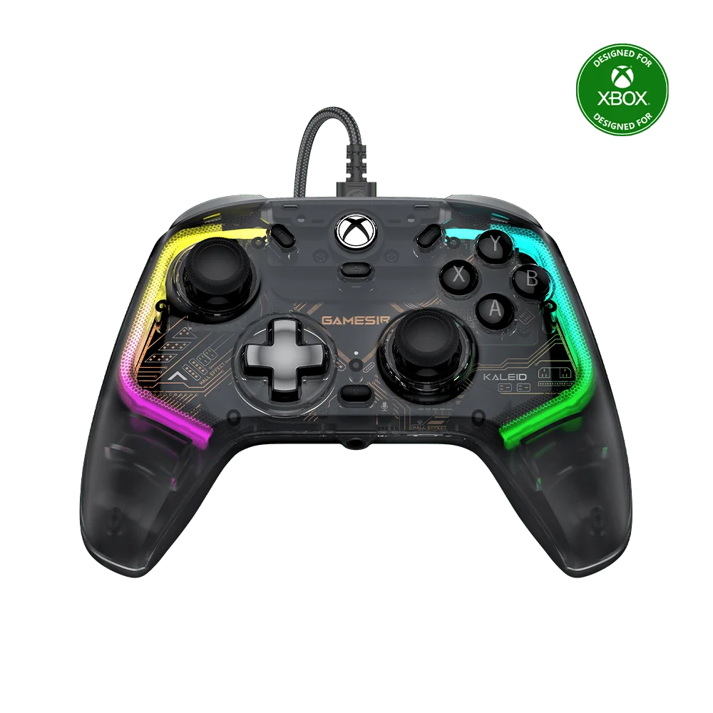 GameSir Kaleid Wired Xbox Controller – Hall Effect Joysticks & Triggers, Transparent Gaming Gamepad