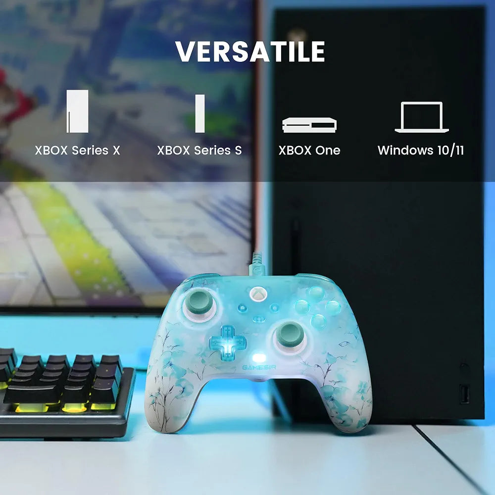 GameSir T7 Pro Floral Wired XBOX Controller, Hall Effect, RGB, Trigger Stop, PC