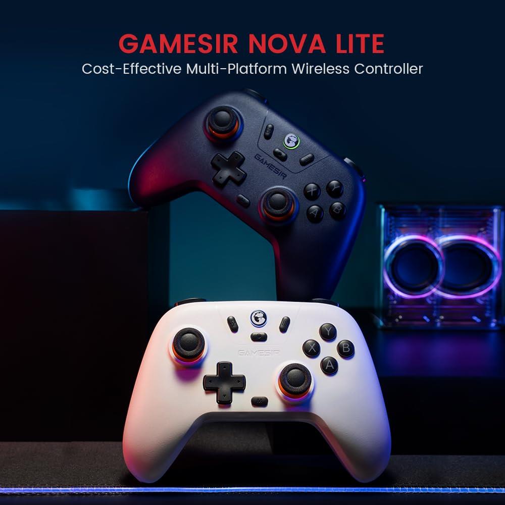 GameSir Nova Lite Wireless Controller for PC,Hall Effect Sticks & Trigger
Bluetooth Controller Gamepad with Hall Effect Trigger,Turbo,Rumble Vibration,Android, Switch & Steam Deck
