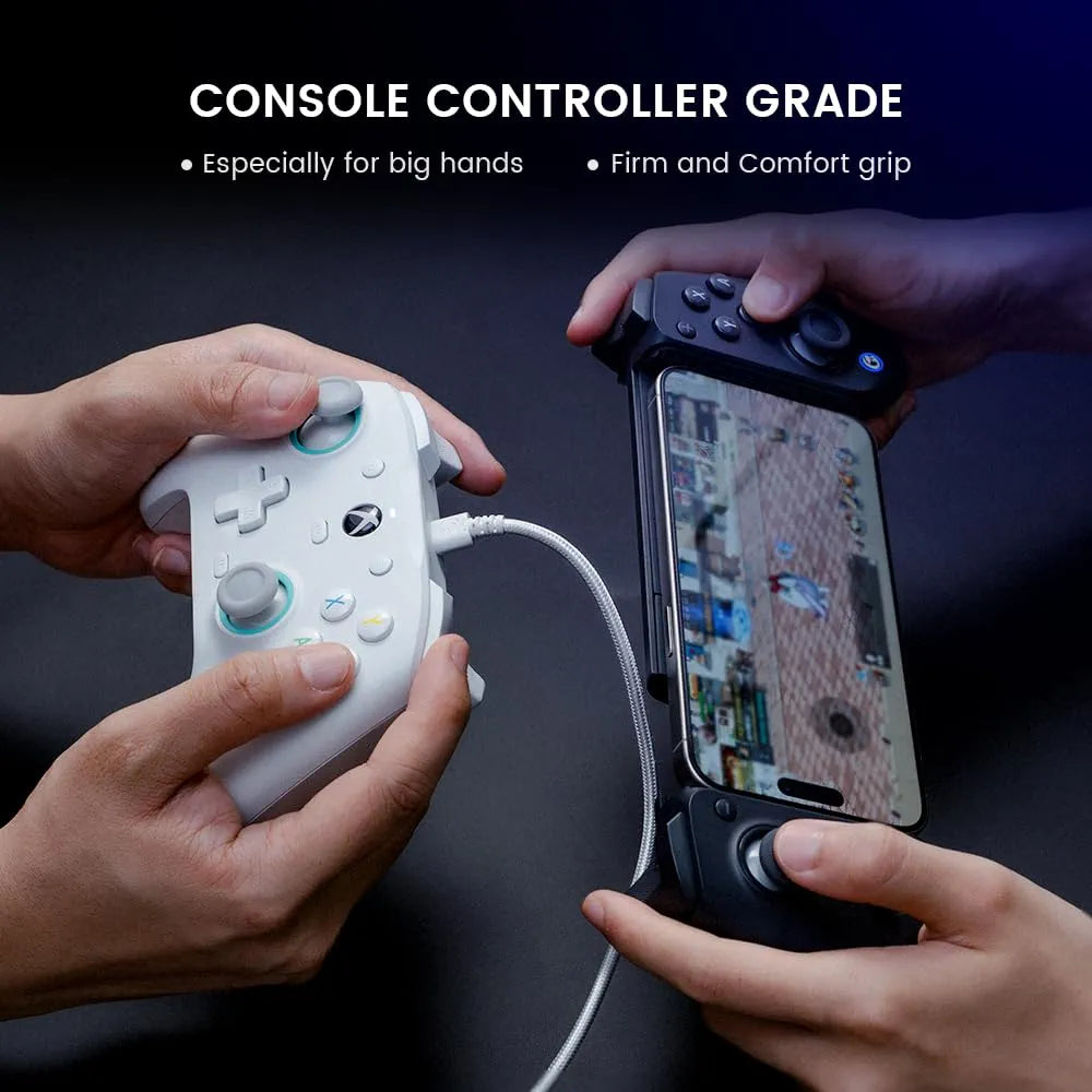 GameSir G8 Plus console-grade gaming controller in white and black