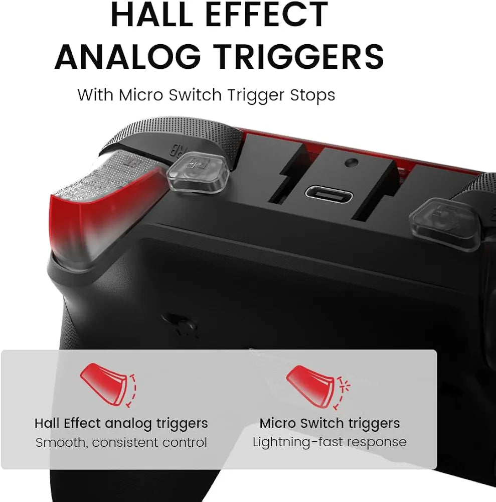 GameSir G7 Pro Wireless Gaming Controller – TMR Sticks, Hall Effect Triggers, 1000Hz Polling for Xbox & PC - Black