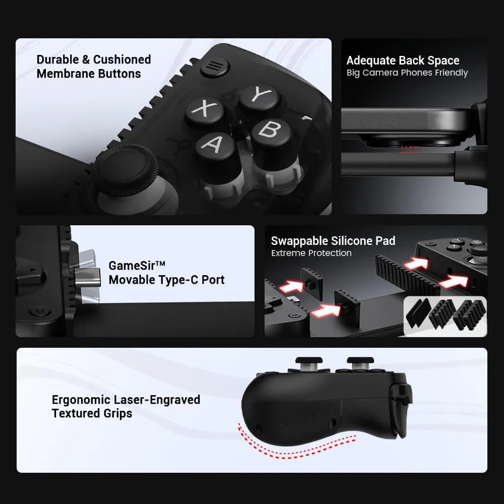 GameSir X5 Lite Mobile Gaming Controller for Android,Hall Effect Joystick
Lightweight Ergonomic Phone Controller- Play Genshin Impact & Zenless Zone Zero