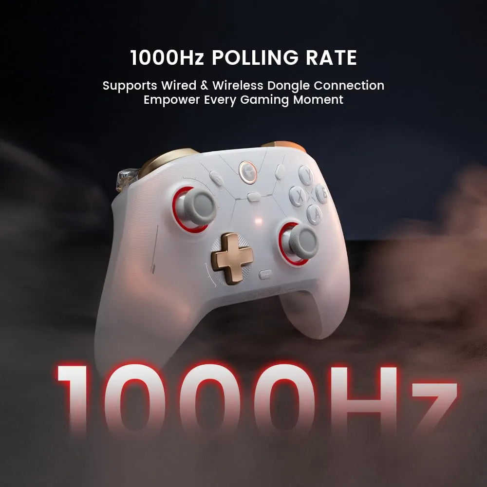 GameSir Cyclone 2 Multiplatform Wireless Controller- TMR Electromagnetic Joysticks&Hall Effect Switch triggers,6-axis Gyro Gaming Controller for Switch/PC/iOS/Android/Steam - Shadow Black