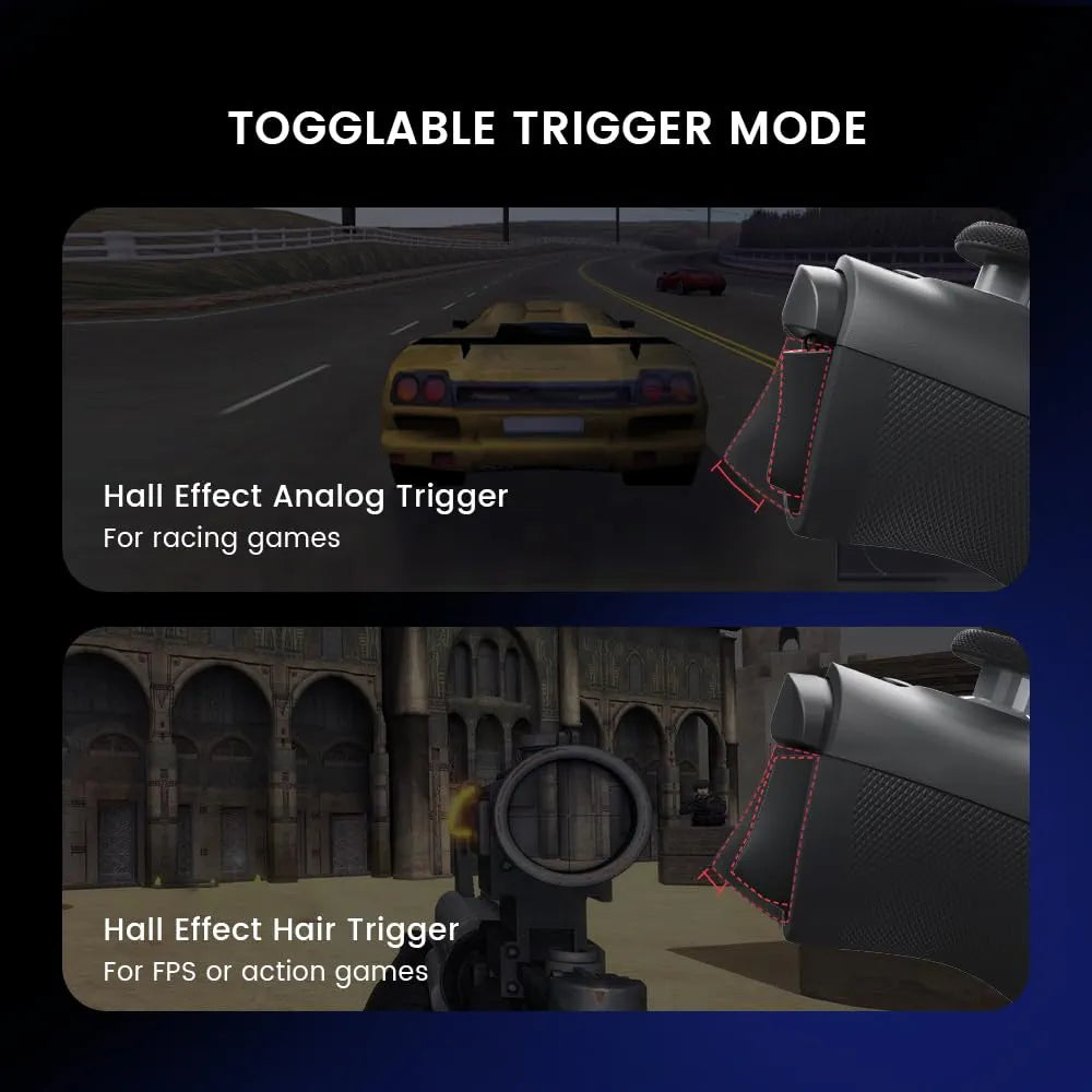 GameSir G8 Plus gaming triggers for racing and FPS games