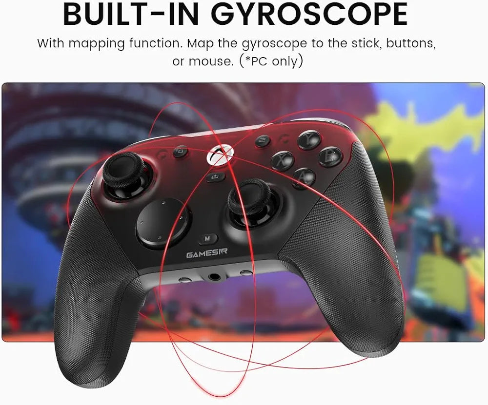 GameSir G7 Pro Wireless Gaming Controller – TMR Sticks, Hall Effect Triggers, 1000Hz Polling for Xbox & PC - Black