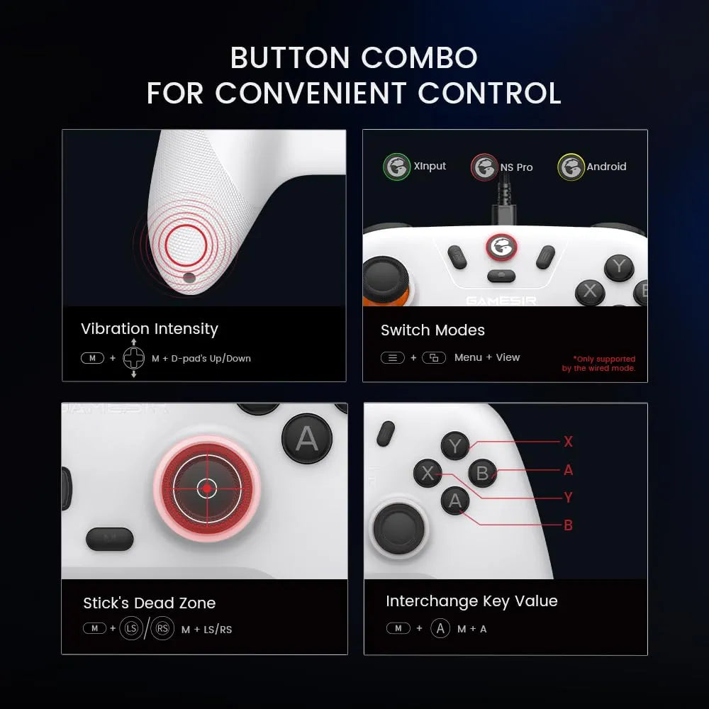 GameSir Nova Lite Wireless Controller for PC,Hall Effect Sticks & Trigger
Bluetooth Controller Gamepad with Hall Effect Trigger,Turbo,Rumble Vibration,Android, Switch & Steam Deck