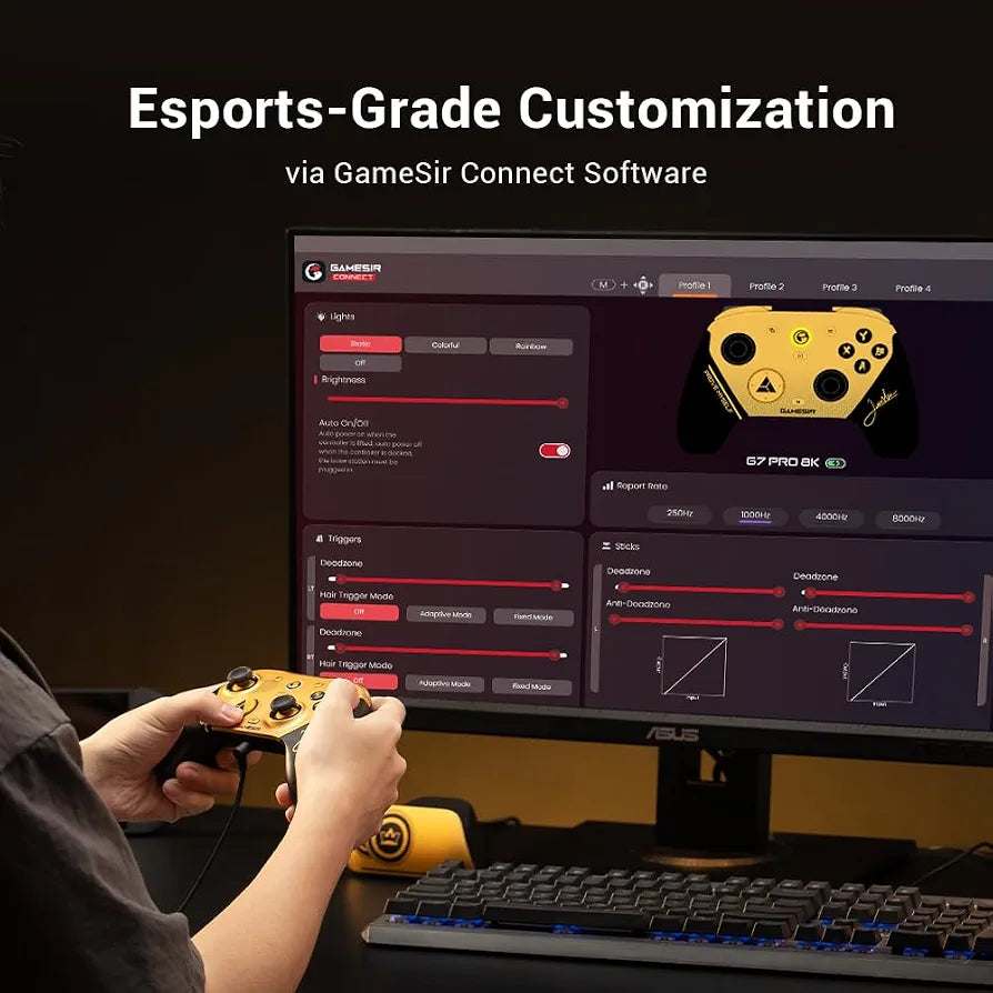 GameSir G7 Pro 8K PC Champion Edition Wired Gaming Controller – 8000Hz Polling Rate, TMR Sticks & Hall Effect Triggers
