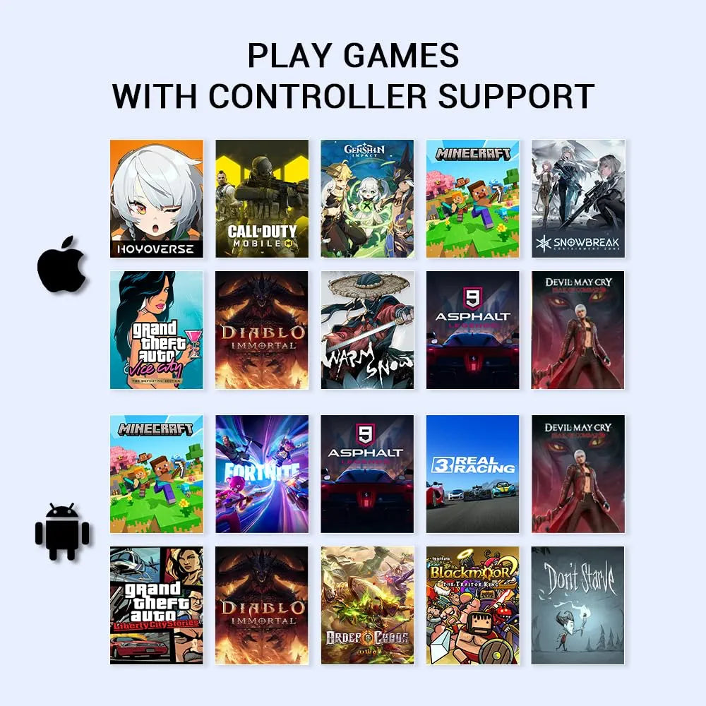 GameSir X5 Lite Mobile Gaming Controller for Android,Hall Effect Joystick
Lightweight Ergonomic Phone Controller- Play Genshin Impact & Zenless Zone Zero