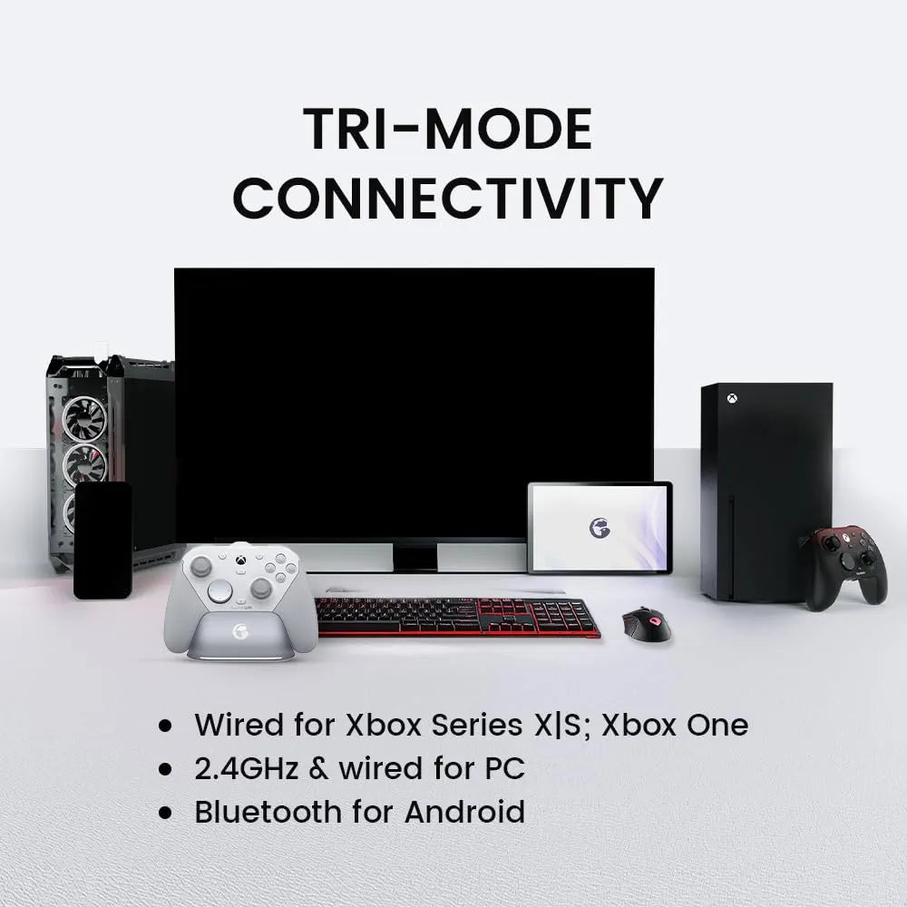 GameSir G7 Pro Wireless Gaming Controller – TMR Sticks, Hall Effect Triggers, 1000Hz Polling for Xbox & PC - Black